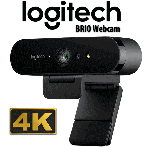 Logitech BRIO Webcam for Video Conferencing, Recording